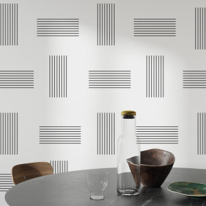 Tapeta na ścianę - geometric line art , rodzaj - tapeta flizelinowa
