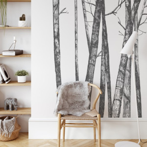 Tapeta na ścianę - hanging trees , rodzaj - tapeta winylowa strukturalna