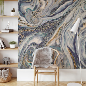 Tapeta na ścianę - luxury marble , rodzaj - tapeta winylowa strukturalna