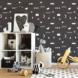 Scandi design - tapeta ścienna , rodzaj - tapeta flizelinowa laminowana