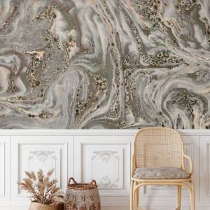 Tapeta na ścianę - warmy marble , rodzaj - tapeta flizelinowa