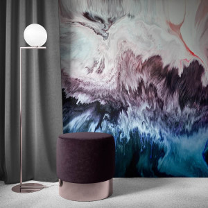 Tapeta na ścianę - abstract swirl , rodzaj - tapeta winylowa strukturalna
