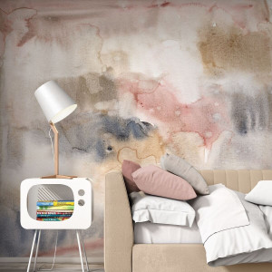 Tapeta na ścianę - watercolor stains , rodzaj - tapeta flizelinowa laminowana