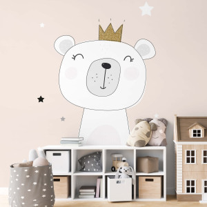 Tapeta dla dzieci - happy king , rodzaj - tapeta flizelinowa