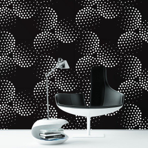 Dots illusion - tapeta ścienna , rodzaj - tapeta winylowa strukturalna