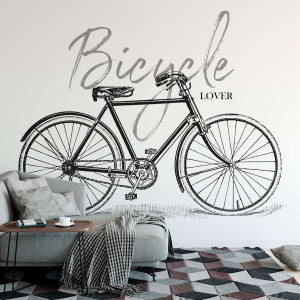 Tapeta na ścianę - bicycle lover , rodzaj - tapeta flizelinowa