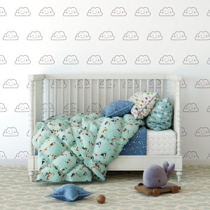 Happy cloud - tapeta ścienna , rodzaj - tapeta flizelinowa laminowana