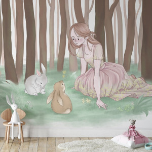 Tapeta na ścianę - forest story , rodzaj - tapeta flizelinowa laminowana