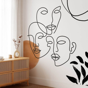 Tapeta na ścianę - facemaze , rodzaj - tapeta flizelinowa laminowana