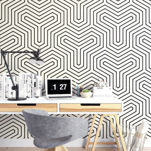 Modern maze - tapeta na ścianę , rodzaj - tapeta winylowa strukturalna