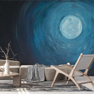 Tapeta na ścianę - full moon , rodzaj - próbka tapety 50x50cm