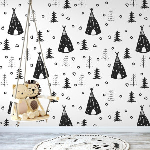 Scandi woods - tapeta ścienna , rodzaj - próbka tapety 50x50cm