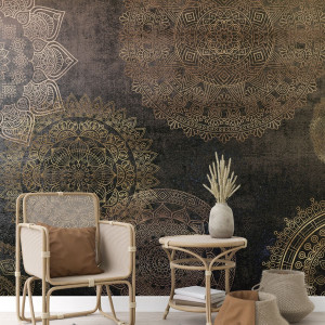 Tapeta na ścianę - boho mandala , rodzaj - tapeta flizelinowa