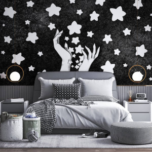 Tapeta na ścianę - reaching stars , rodzaj - tapeta flizelinowa