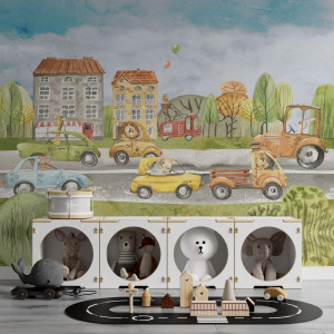 Tapeta na ścianę - animal traffic , rodzaj - tapeta flizelinowa