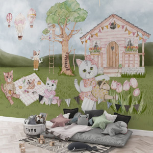 Tapeta na ścianę - garden story , rodzaj - próbka tapety 50x50cm
