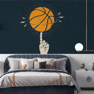 Tapeta na ścianę - basketball freak , rodzaj - tapeta flizelinowa laminowana
