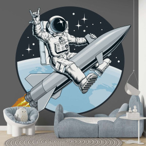 Tapeta na ścianę - rocket party , rodzaj - próbka tapety 50x50cm
