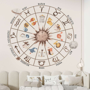 Tapeta na ścianę - znaki zodiaku , rodzaj - tapeta winylowa strukturalna