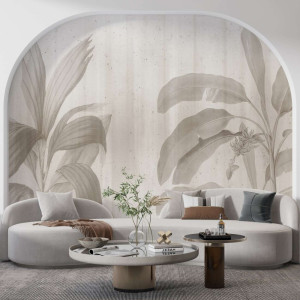 Tapeta na ścianę - sepia tropics , rodzaj - tapeta flizelinowa laminowana