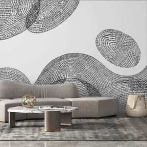 Tapeta na ścianę - striping shapes , rodzaj - tapeta flizelinowa laminowana