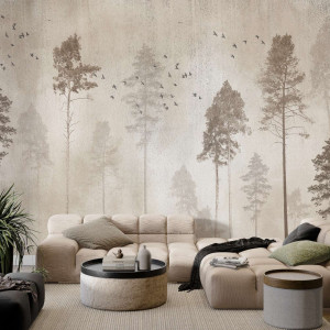 Tapeta na ścianę - cotton forest , rodzaj - tapeta winylowa strukturalna