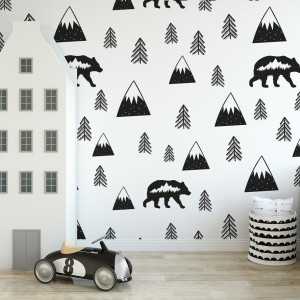 Tapeta dla dzieci - adventure design , rodzaj - tapeta winylowa strukturalna