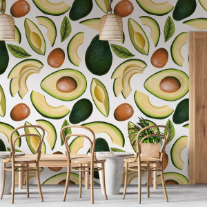 Tapeta na ścianę - avocado art , rodzaj - tapeta flizelinowa