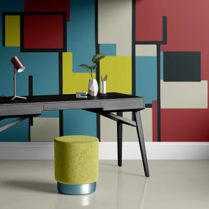 Tapeta na ścianę - bauhaus blocks , rodzaj - tapeta flizelinowa laminowana