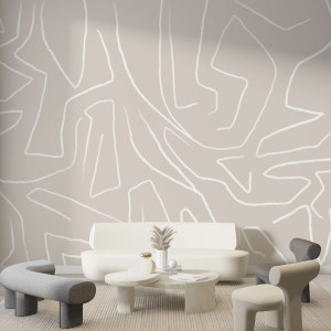 Tapeta na ścianę - beige scratch , rodzaj - tapeta flizelinowa laminowana
