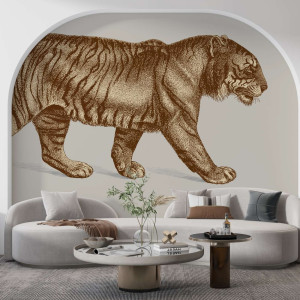 Tapeta na ścianę - king tiger , rodzaj - tapeta winylowa strukturalna