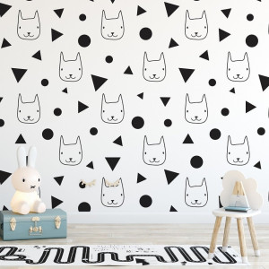 Tapeta dziecięca - geometric sweetie , rodzaj - tapeta flizelinowa