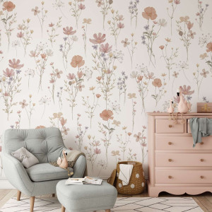 Tapeta na ścianę - delicate flora , rodzaj - tapeta flizelinowa laminowana