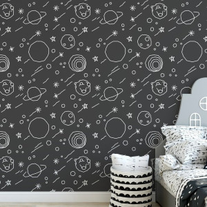 Tapeta dziecięca - little space , rodzaj - tapeta flizelinowa