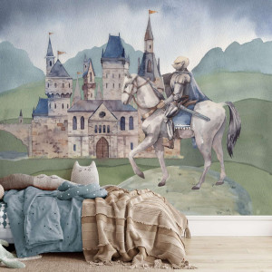 Tapeta dla dzieci - powerful knight , rodzaj - tapeta flizelinowa
