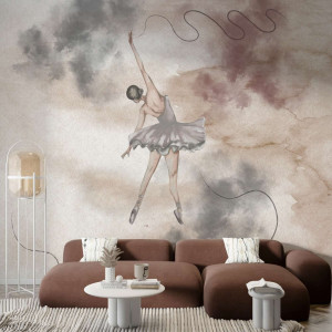 Tapeta na ścianę - ballerina art , rodzaj - tapeta winylowa strukturalna