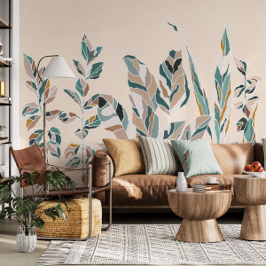 Tapeta na ścianę - plants of art , rodzaj - tapeta flizelinowa laminowana