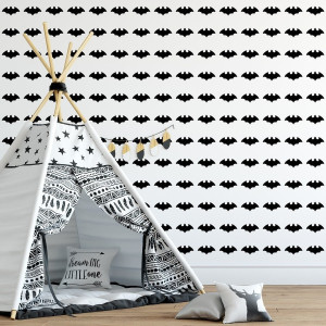 Tapeta dziecięca - batman design , rodzaj - tapeta winylowa strukturalna