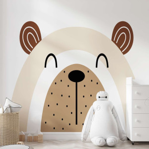Tapeta na ścianę - minimal bear , rodzaj - próbka tapety 50x50cm
