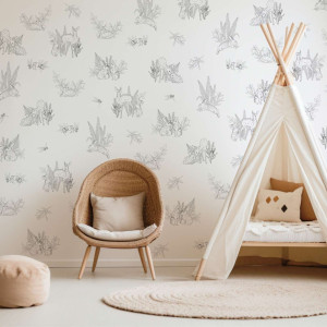 Tapeta na ścianę - soft nursery , rodzaj - tapeta flizelinowa laminowana