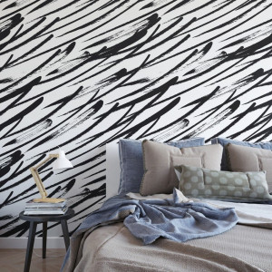Tapeta na ścianę - brush feathers , rodzaj - próbka tapety 50x50cm