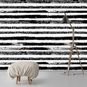 Tapeta na ścianę - black strokes , rodzaj - tapeta winylowa strukturalna