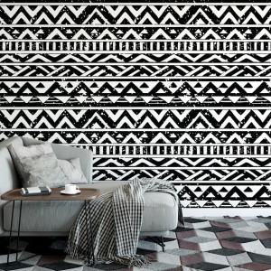 Tapeta na ścianę - aztec geometry , rodzaj - tapeta flizelinowa