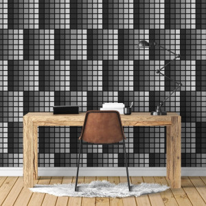 Tapeta na ścianę - modern window 3d , rodzaj - próbka tapety 50x50cm