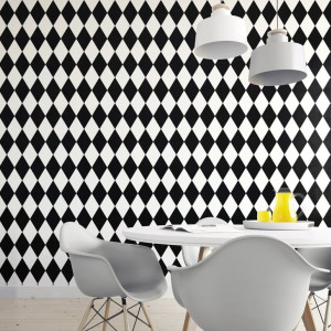 Tapeta na ścianę - cross chessboard , rodzaj - tapeta flizelinowa laminowana