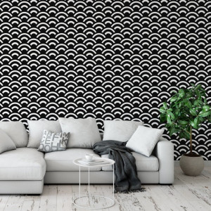 Tapeta na ścianę - circle design , rodzaj - tapeta flizelinowa laminowana