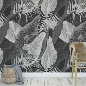 Tapeta na ścianę - dark tropicana , rodzaj - tapeta winylowa strukturalna