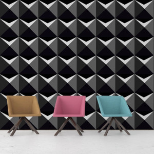 Tapeta na ścianę - geometric shadow 3d , rodzaj - tapeta flizelinowa laminowana
