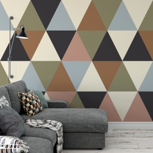 Tapeta na ścianę - giant triangle , rodzaj - tapeta flizelinowa laminowana