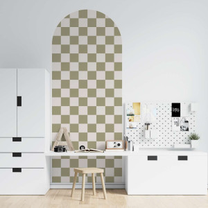 Tapeta łuk - pastel chessboard , rodzaj - tapeta flizelinowa laminowana